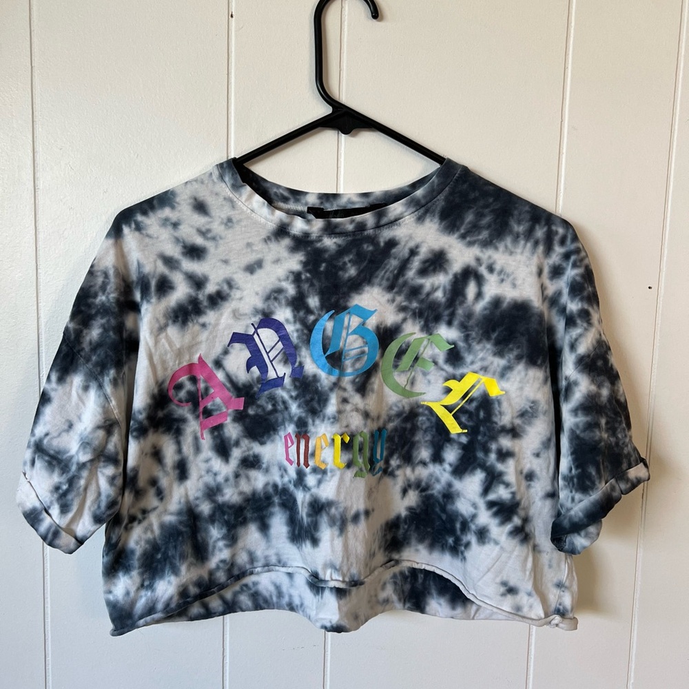 Tie-Dye Kids Shirt with Colorful Lettering